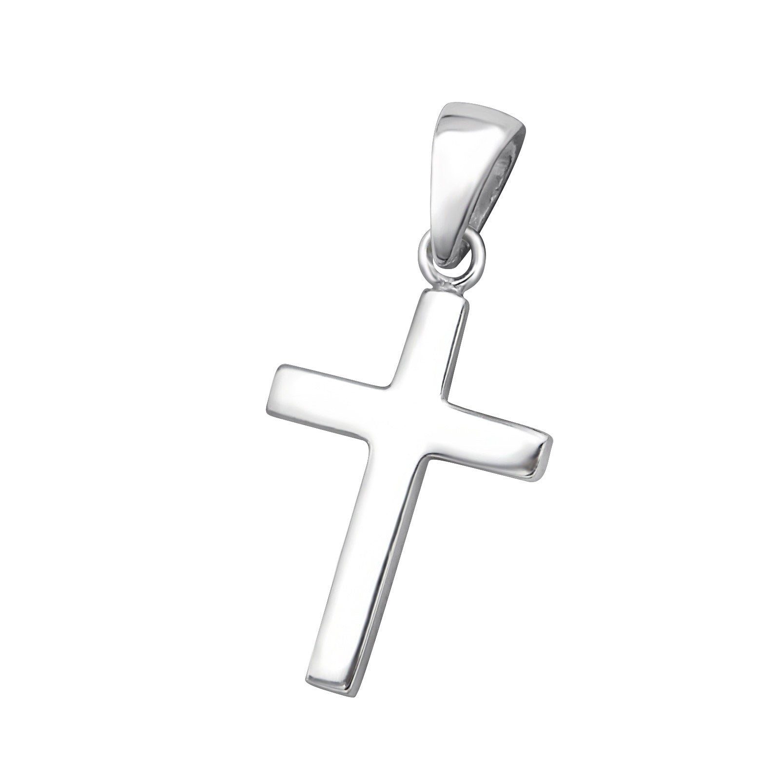 P Cross Silver Necklace