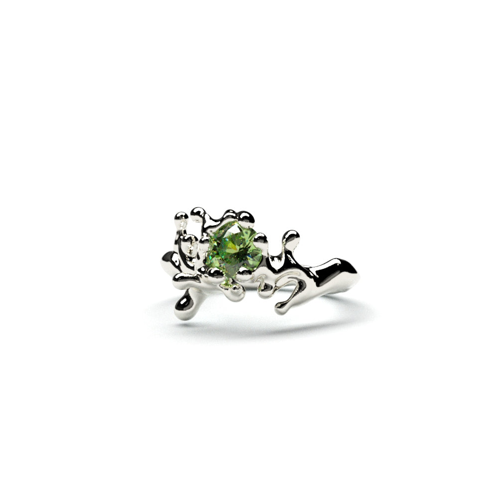 Silver Ring: Peridot Stone