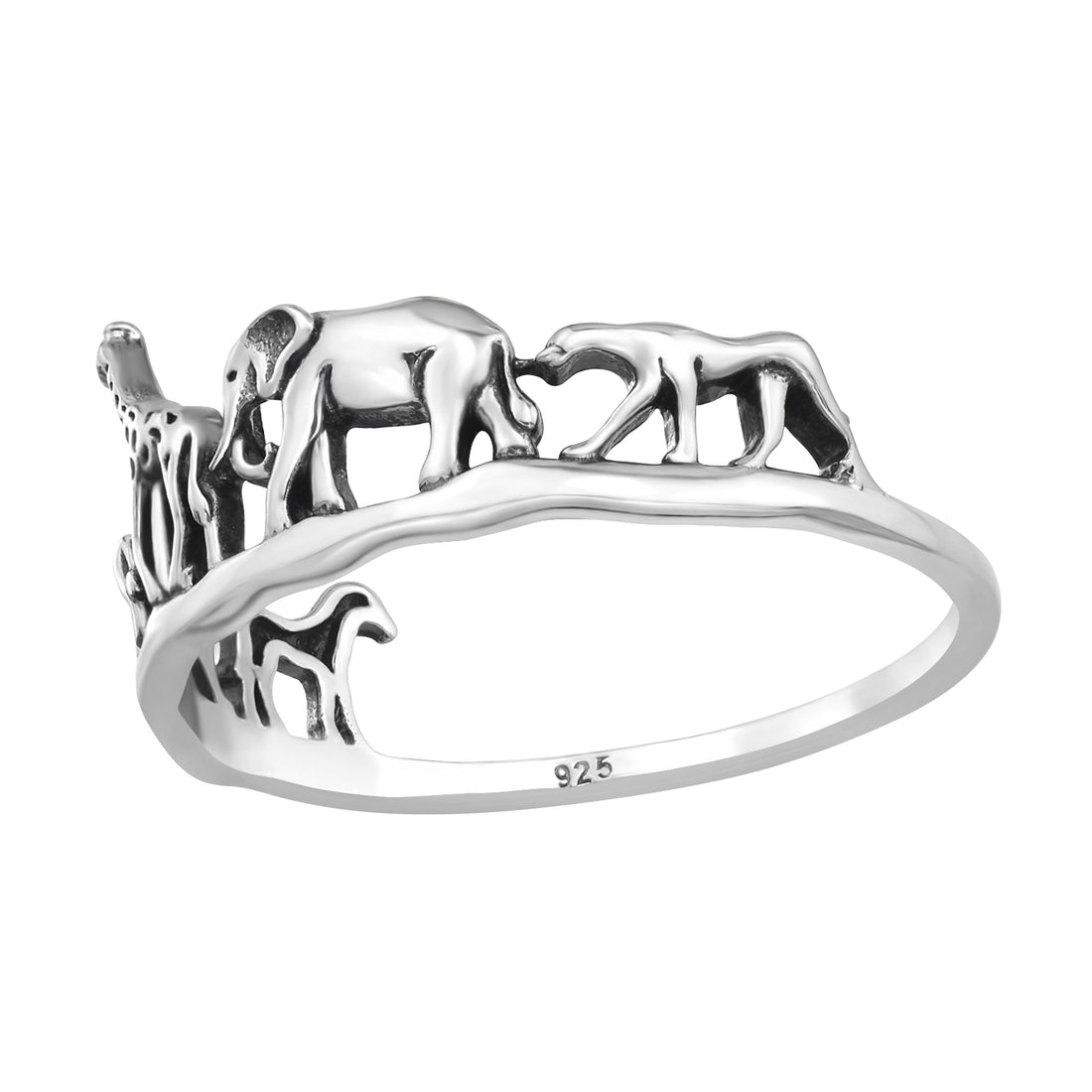 Animals Silver Ring
