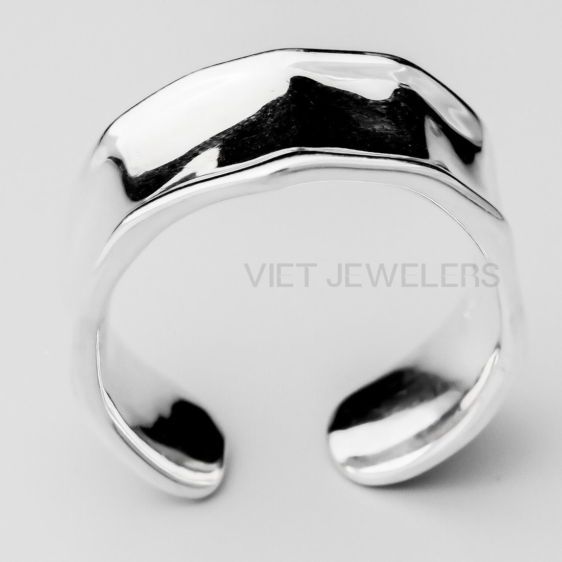 Thick Edge Silver Ring