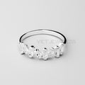 Multi Rectangle Gem Silver Ring — detail view