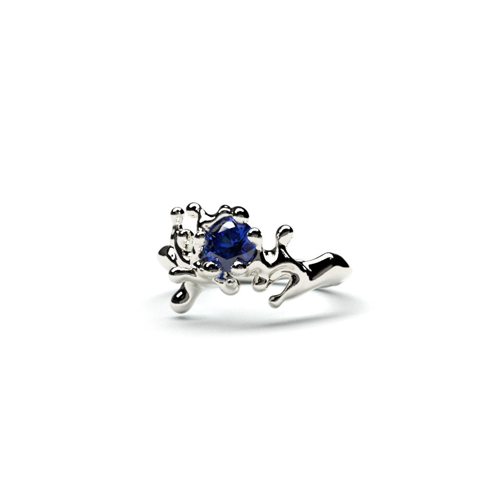 Silver Ring: Sapphire Stone